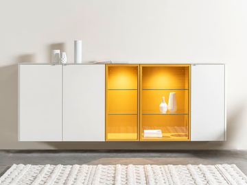 GOYA 58 - Suspended sideboard with integrated lighting by Sudbrock Möbelhandwerk - view 2